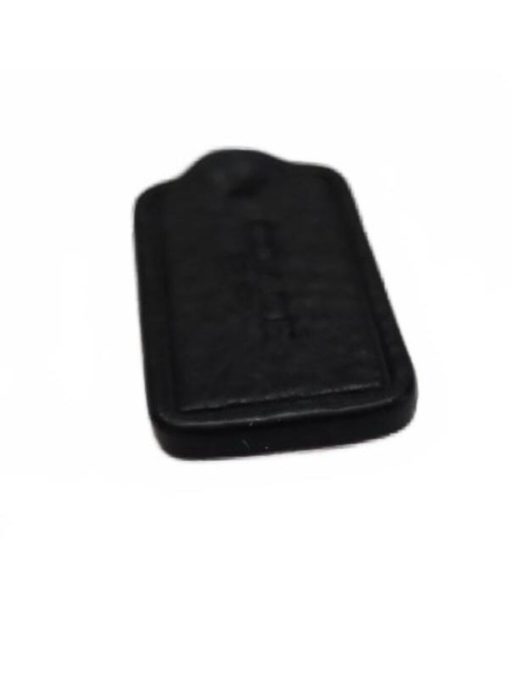 Authentic Black Pebbled Leather Coach Hangtag Bag Keychain - Picture 5 of 8